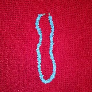 BRAND NEW!! NECKLACE- LIGHT BLUE SEA STONES